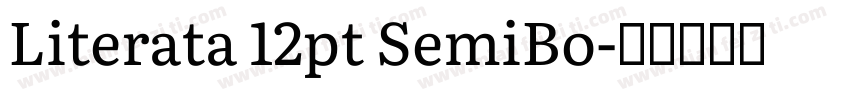 Literata 12pt SemiBo字体转换